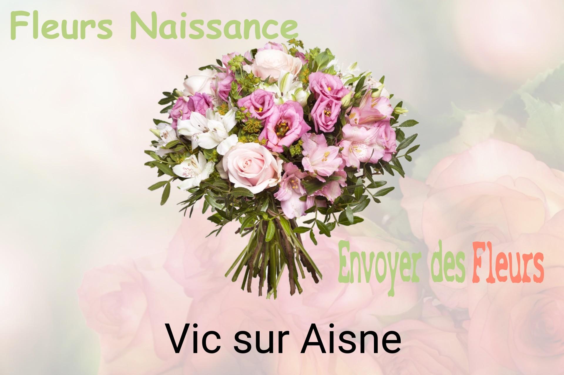 Bouquet de fleurs de naissance livré à Vic-sur-Aisne
